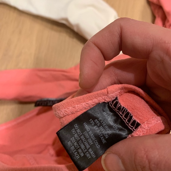 Revolve Marie Louise Bikini Set in Pink & Cream Crepe - Picture 4 of 6